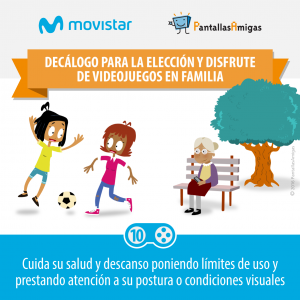 Decálogo para la elección y disfrute de videojuegos en familia - PantallasAmigas - Movistar -10